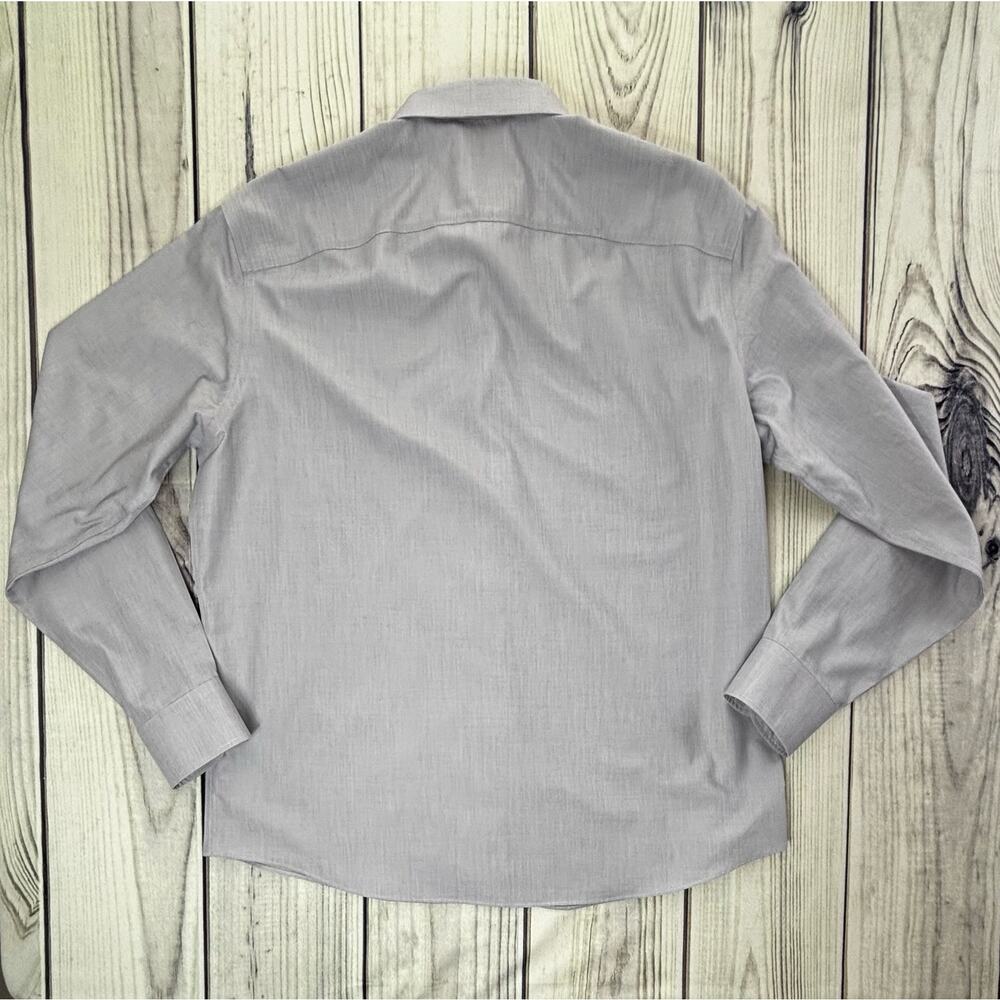 UnTuckit Men's Rubican WF Gray XL Wrinkle Free 100% Cotton Button Up - Picture 9 of 10